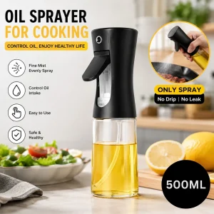 Olive Oil Spray Bottle 200ml Cooking Mister Sprayer BBQ Air Fryer Kitchen Tool